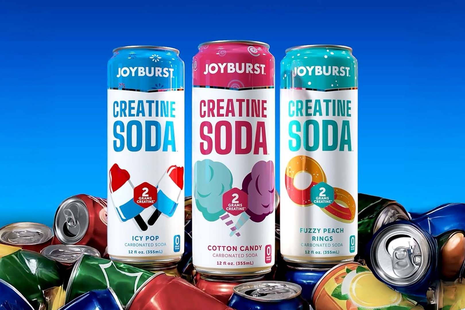 First look at Joyburst’s upcoming Creatine Soda with no calories in three tasty flavors