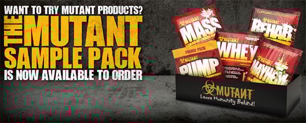 Mutant supplement sample box for $4.99 Mutant supplement sample box for $4.99