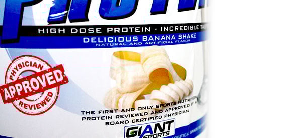 Review of Giant Sports Delicious Protein's new banana flavor Review of Giant Sports Delicious Protein's new banana flavor