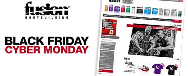 Fusion Bodybuilding's 25% off Cyber Weekend deal Fusion Bodybuilding's 25% off Cyber Weekend deal