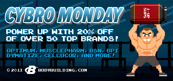 Bodybuilding.com's Cybro Monday super sale Bodybuilding.com's Cybro Monday super sale