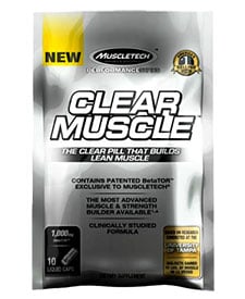 Muscletech produce a 10 capsule Clear Muscle Muscletech produce a 10 capsule Clear Muscle