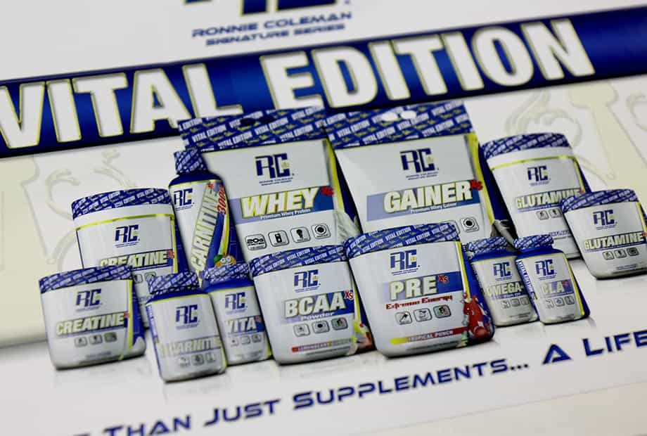 Ronnie Coleman Vital Edition made up of 11 basic supplements