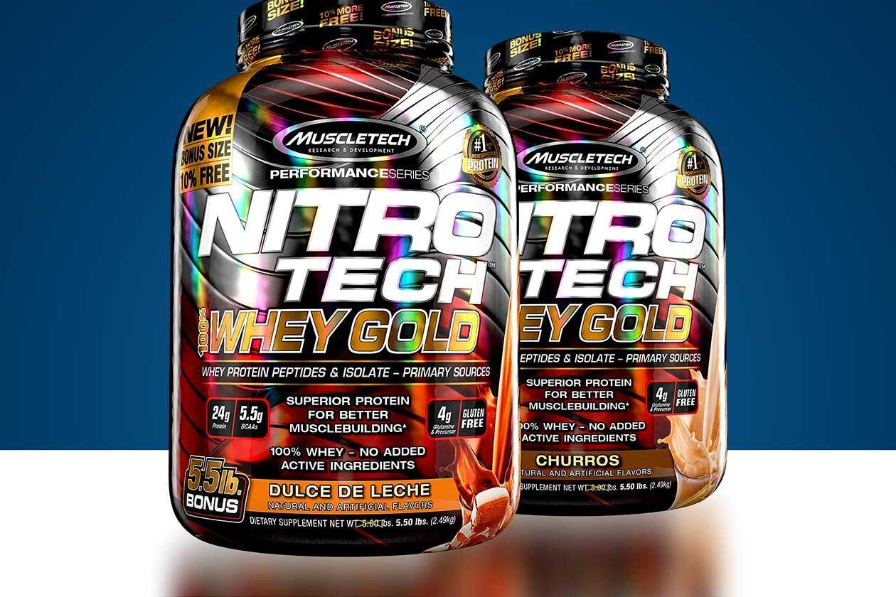 Dulce De Leche And Churros Flavors Confirmed For Nitro Tech Whey Gold Stack3d 3162