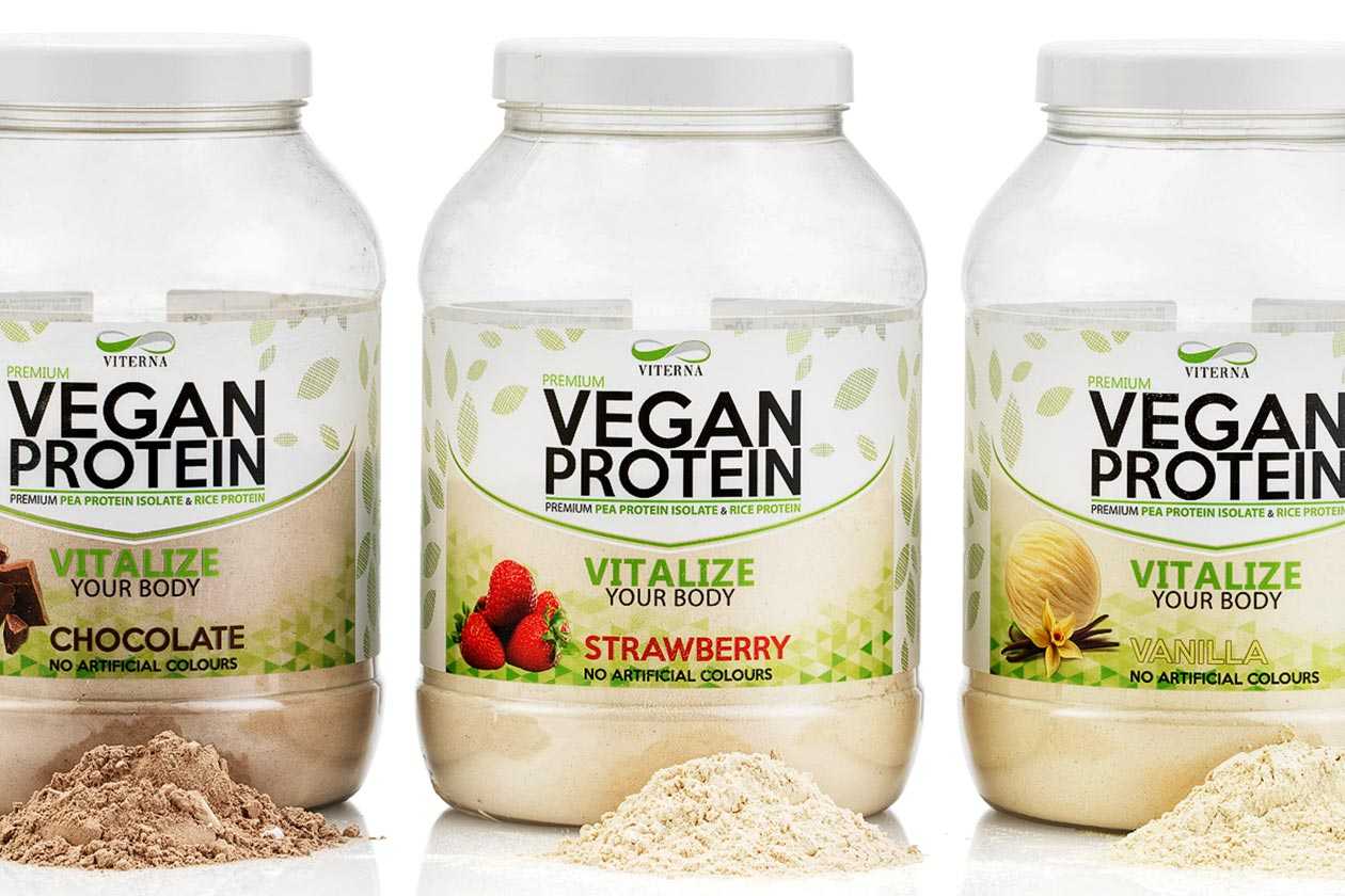 Viterna Vegan Protein packing 22g of protein in three traditional flavors