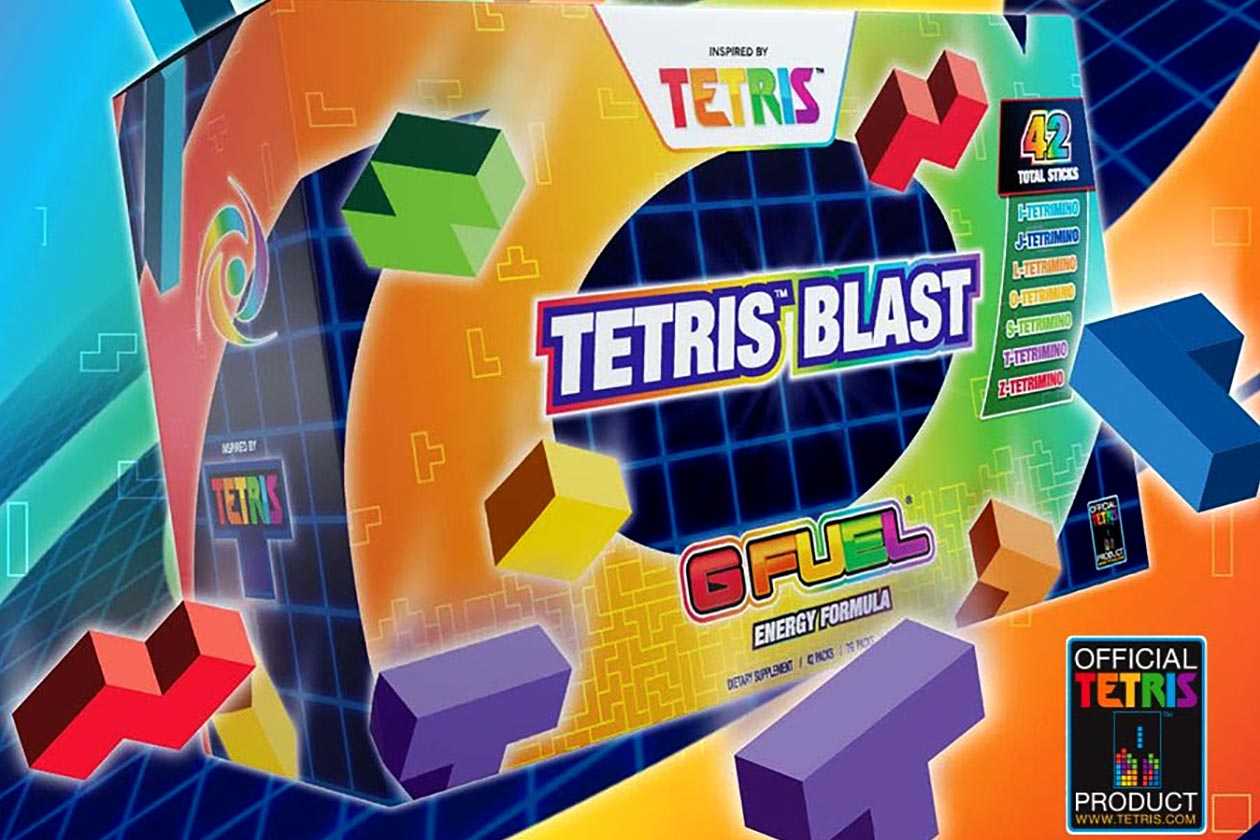 G Fuel's Tetris Blast Collector's Box has stick packs and seven new flavors