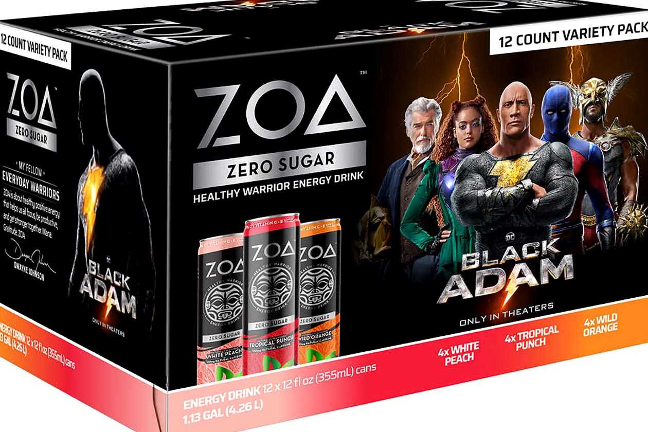 Zoa Energys Black Adam Edition 12oz Variety Pack At Costco