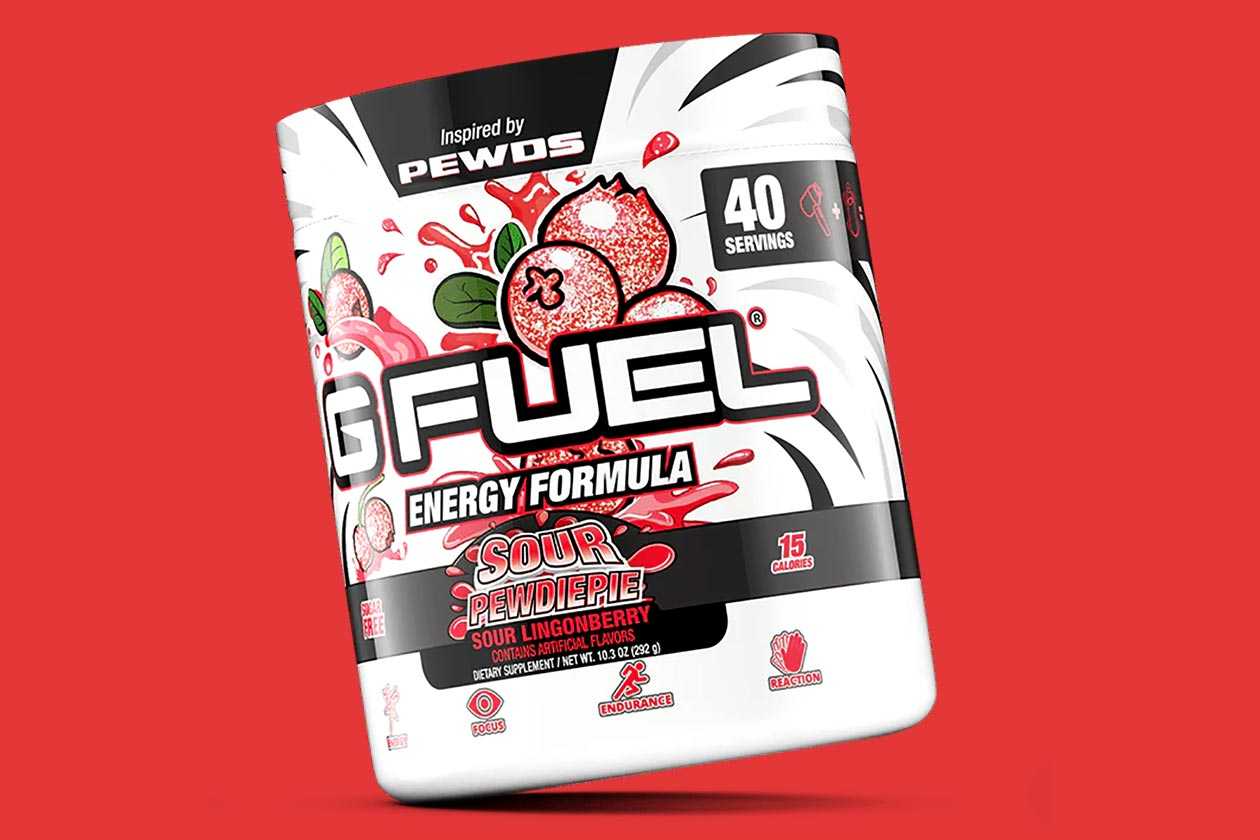 G Fuel and Pewdiepie's special edition Sour Lingonberry flavor