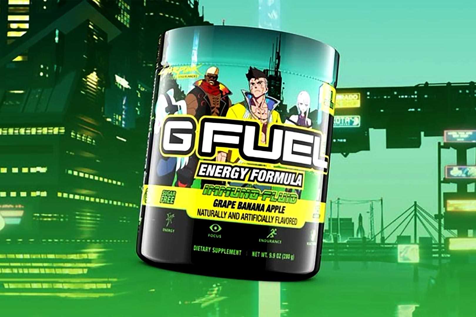 G Fuel And Cyberpunk Edgerunners Flavor Collab Immuno Fluid