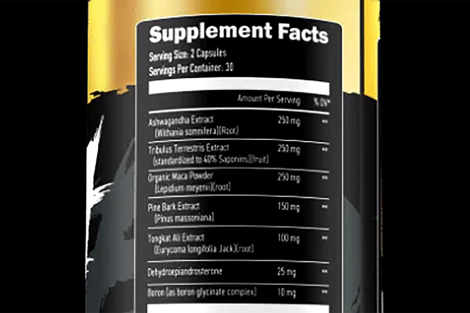 Primeval Labs' pre-workout-supporting Mega Test Jacked