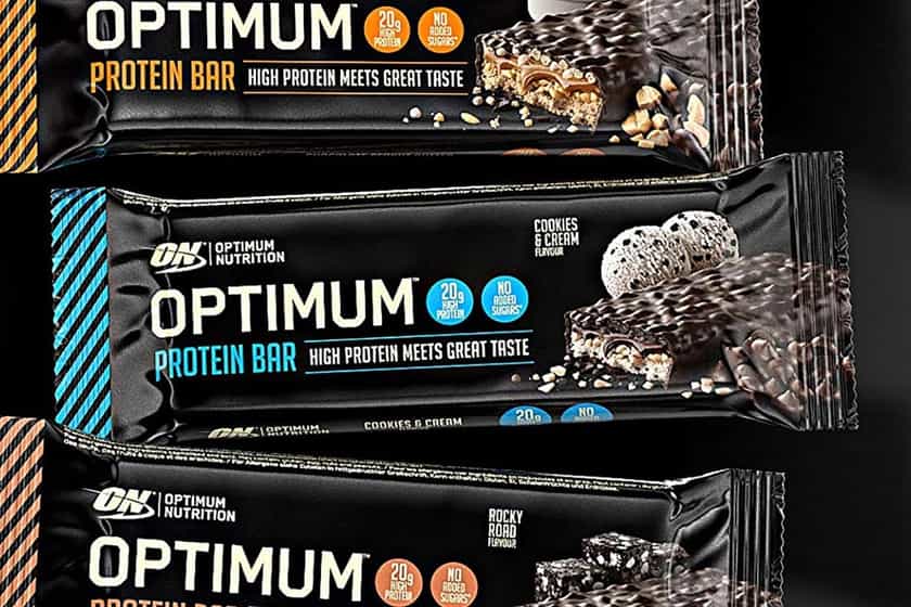 cookies and cream optimum protein bar
