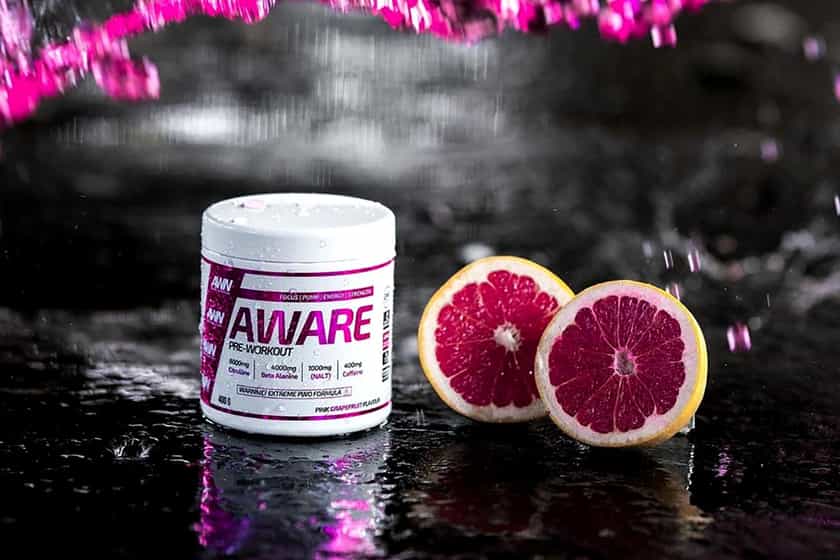 aware nutrition pink grapefruit pre-workout