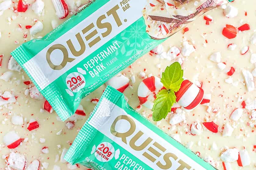 Peppermint Bark And Pumpkin Pie Quest Bar Back
