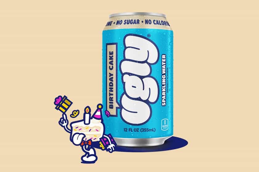 Ugly Birthday Cake Sparkling Water