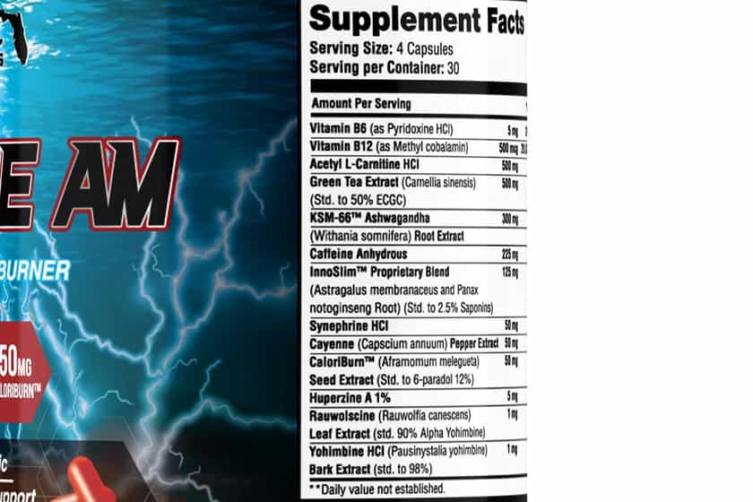 Coastal Formulas Liquifire Am Label