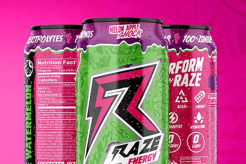 Melon Apple Shock Vs Zombooze Raze Energy