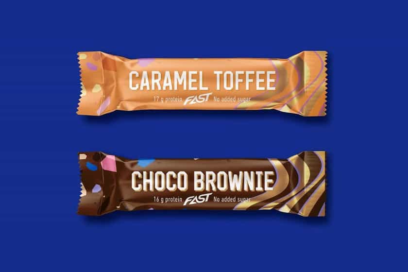 Caramel Toffee And Chocolate Brownie Soft Protein Bar