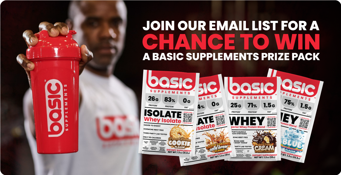 Join our email list for a chance to win a Basic Supplements prize pack