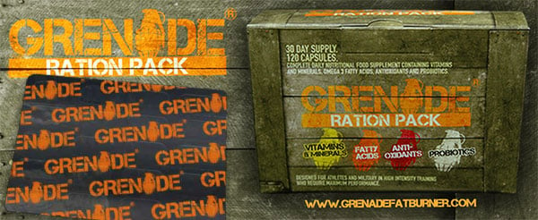 Grenade Ration Pack multi-vitamin formula