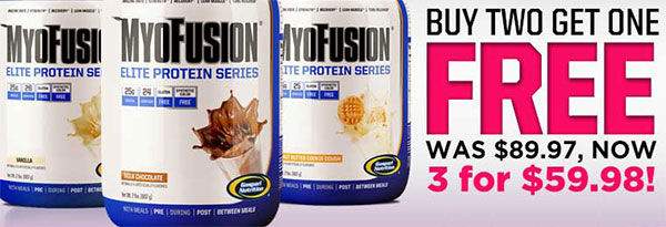 Buy 2 Myofusion Elite and get another 1 free