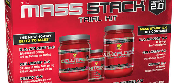 BSN's The Mass Stack 2.0 10 day trial kit