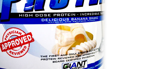 Review of Giant Sports Delicious Protein's new banana flavor