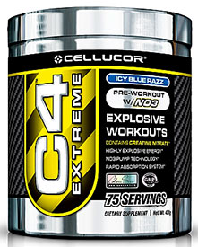 Cellucor C4 Extreme new 75 serving bottle same price as 60