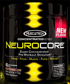 Muscletech's pre-workout Neurocore now in watermelon