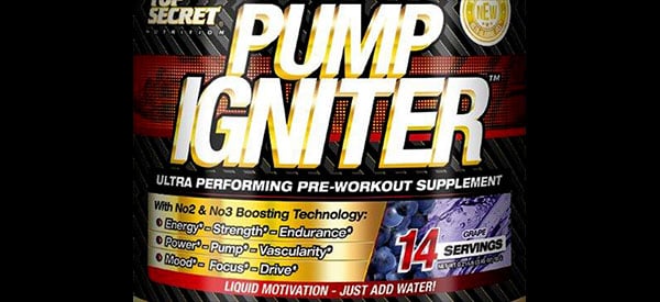 Free tubs of Top Secret Nutrition's pre-workout Pump Igniter