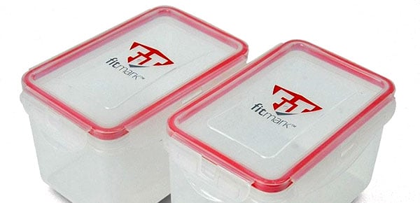 Fitmark using Six Pack Fitness like meal management containers
