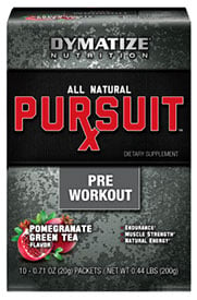 Dymatize trial size versions of their Pursuit Rx supplements