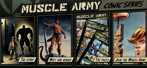 Scitec Nutrition's new Muscle Army promoting comic series
