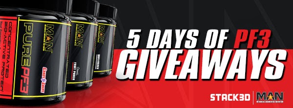 MAN Sports 4 days of Pure PF3 giveaways