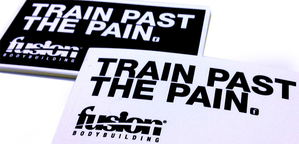 Fusion Bodybuilding add stickers to their gear collection