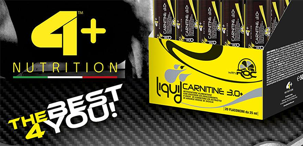 4+ Nutrition confirm formula for the Liquid Series Carnitine 3.0+