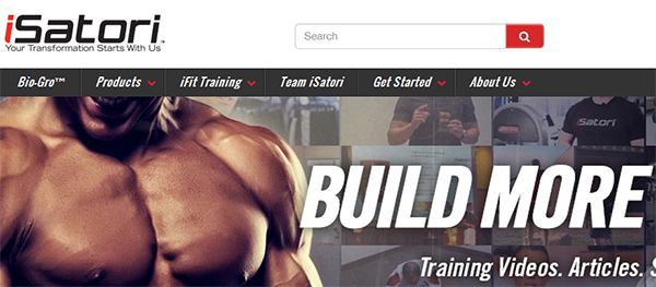 iSatori update their website with the Muscle System theme