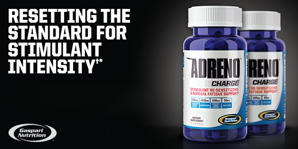 Gaspari Nutrition's new stimulant re-sensitizing supplement AdrenoCharge