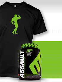 Get a free Arnold Schwarzenegger tee free with Muscle Pharm's Assault