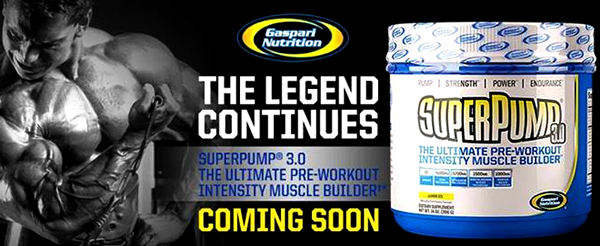 Official facts panel for Gaspari Nutrition's SuperPump 3.0