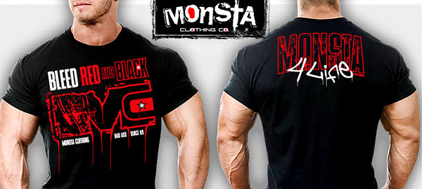 Monsta Clothing's release their Bleed Red and Black tee