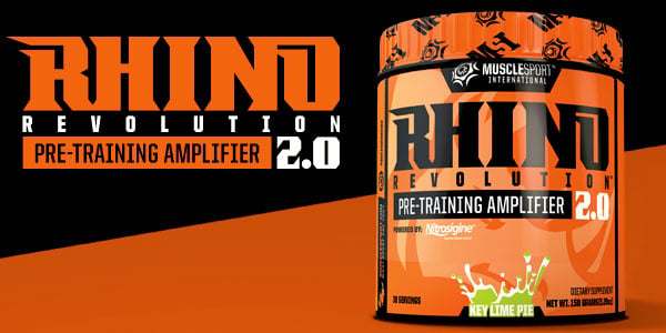 Muscle Sport now taking pre-orders for their pre-workout Rhino 2.0