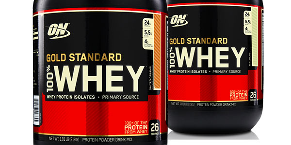 Optimum's key lime pie & salted caramel Gold Standard show up in 3.5lb tubs