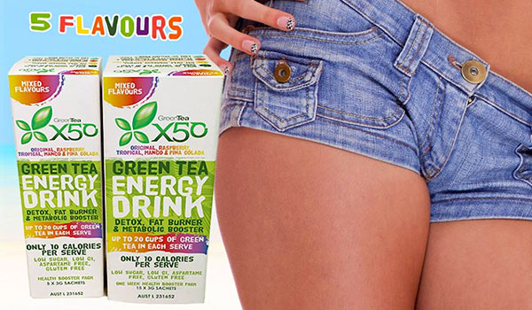 green tea x50 pocket packs