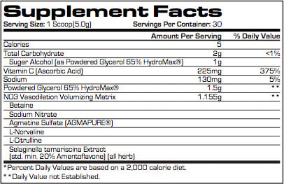 no3 drive powder label