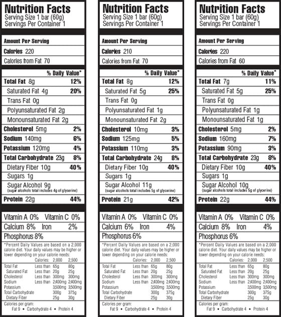 One Protein Bar Nutrition Label Besto Blog