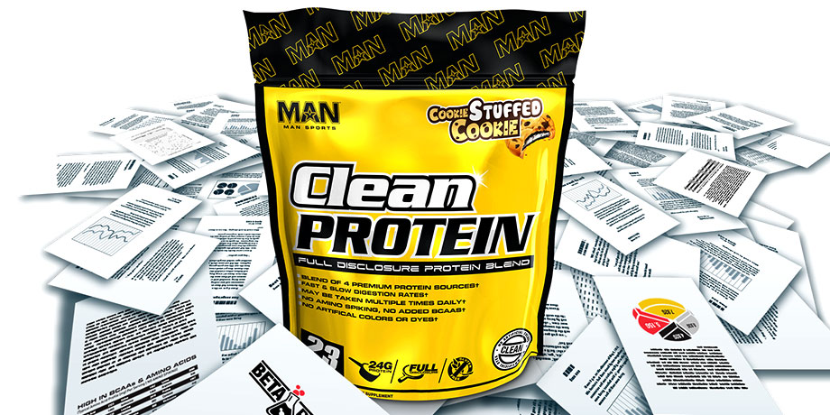 man clean protein