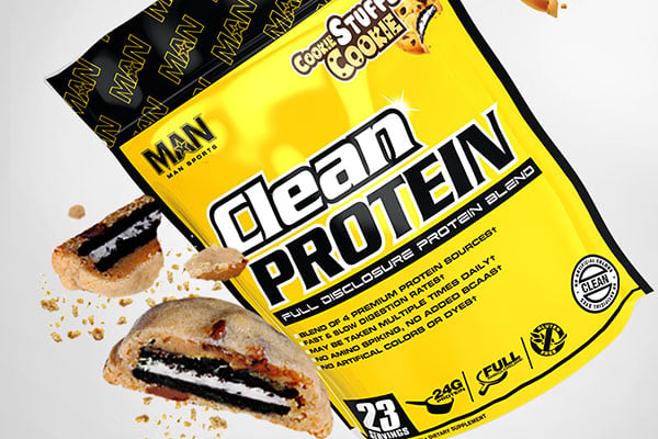 man clean protein