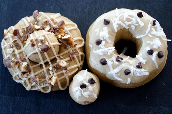 cookie butter protein doughnut