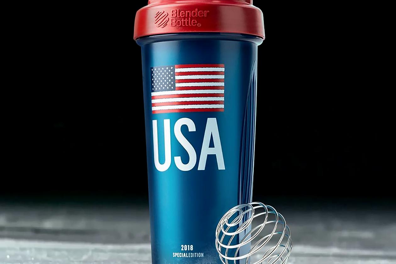 Bucked Up USA Flag Shaker Bottle
