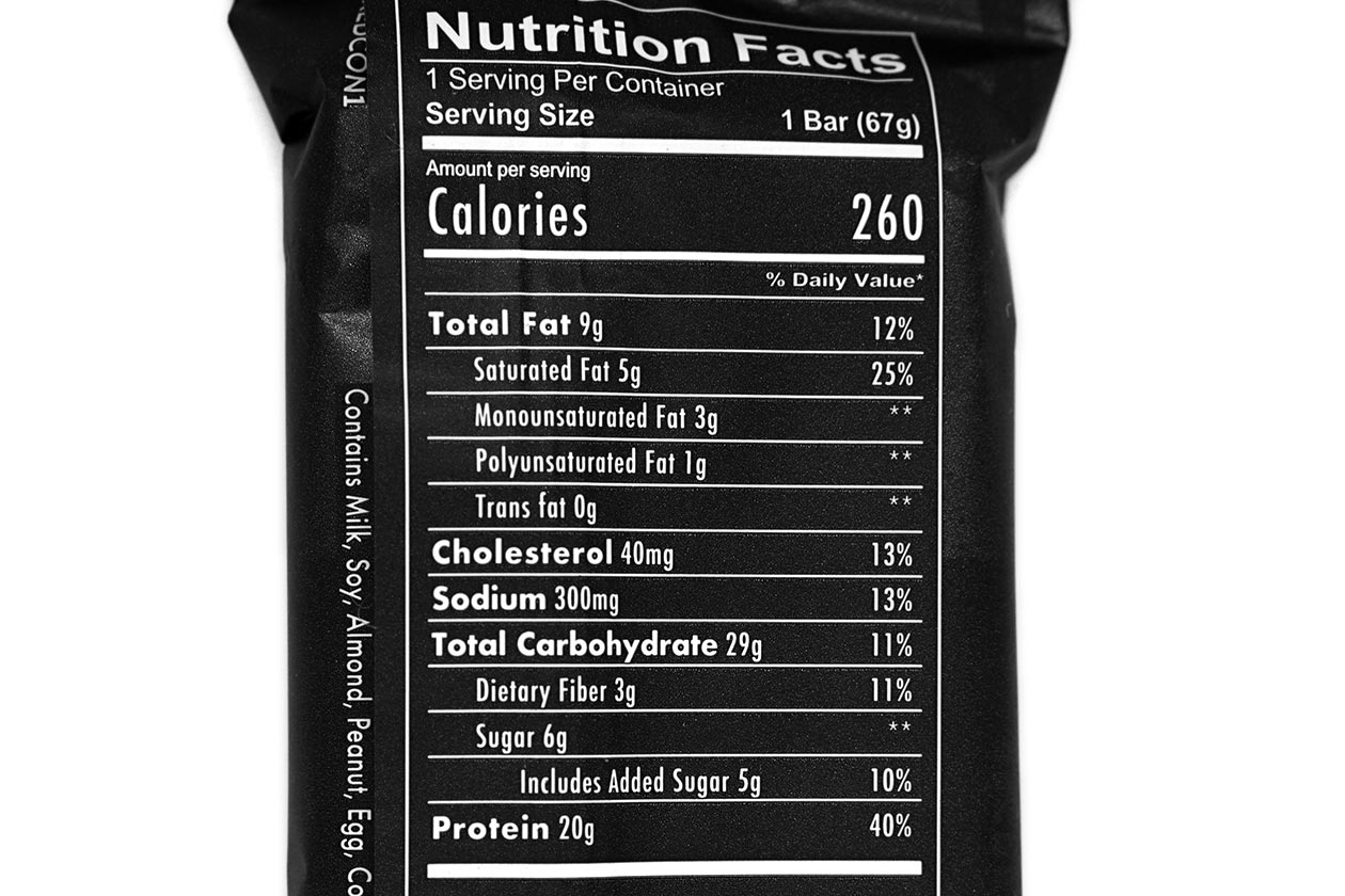 Mre Nutrition Label Besto Blog